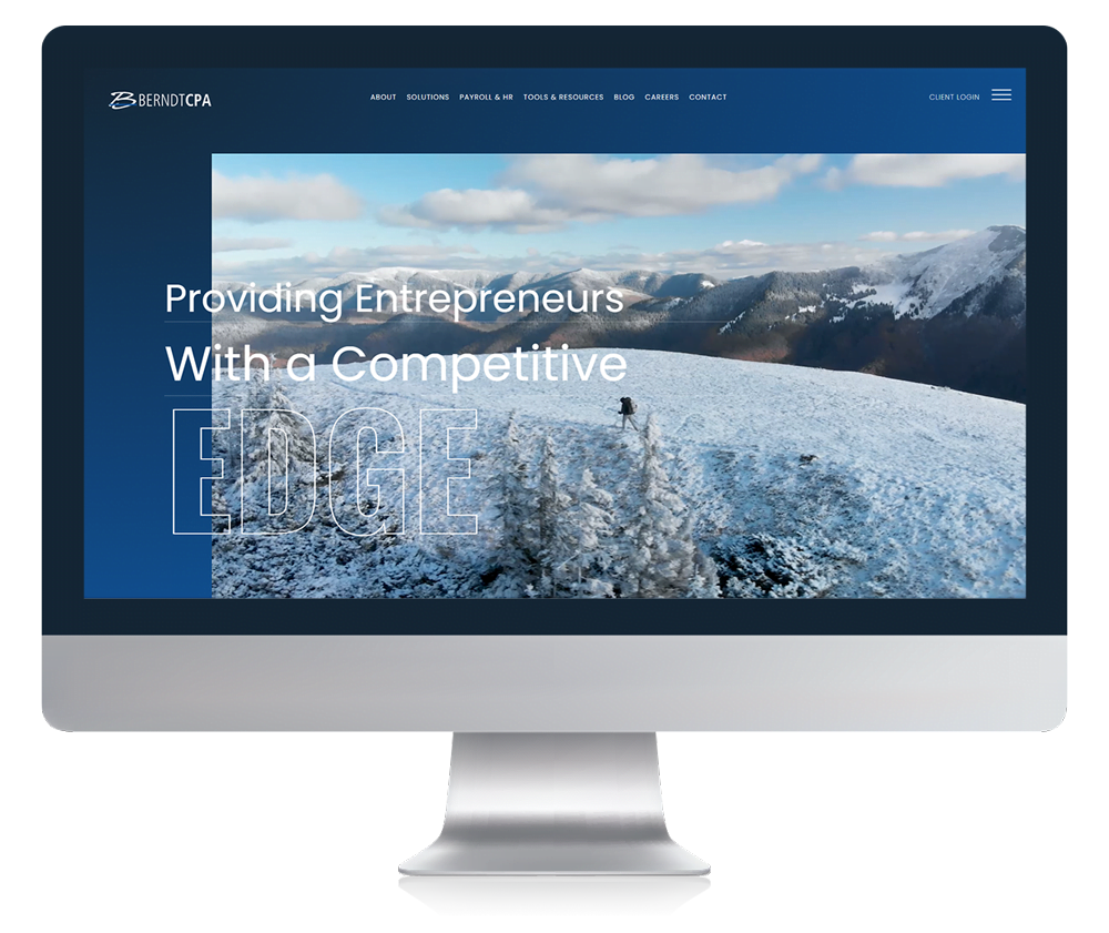 Computer with Berndt CPA site displayed